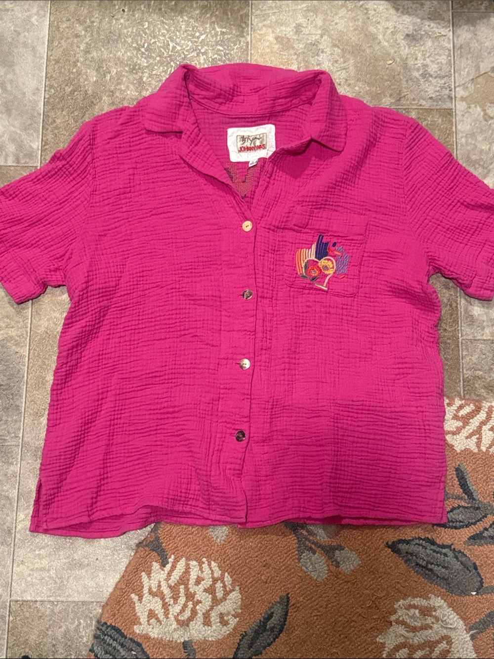 Johnny Was Desire Camp Shirt